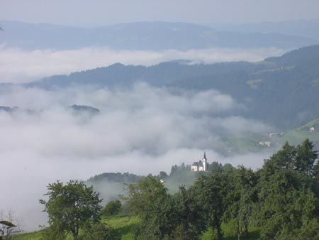 Panorama con nebbia