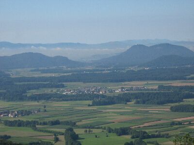  Panorama auf die slowenische Ebene